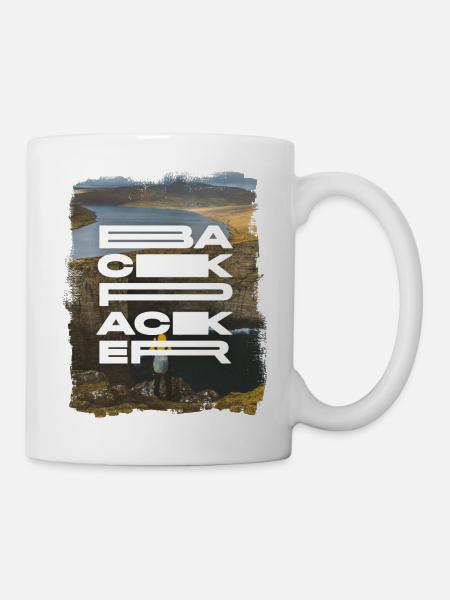 Backpacker - Tasse - Weiß