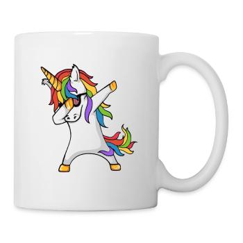 Conception d'un cadeau de licorne tamponnant - Mug blanc - blanc - Droite