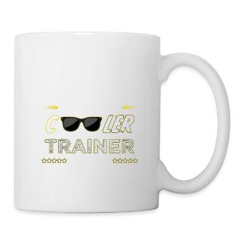 Cooler Trainer Coach Fußball Basketball Geschenk - Tasse - Weiß - Rechts