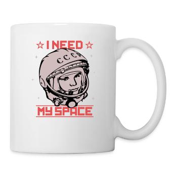 Gagarine - J'ai besoin de mon astronaute cosmonaute de l'espace - Mug blanc - blanc - Droite