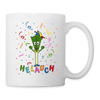 Lauch Helauch Fasching Konfetti Helau Fastnacht - Tasse - Weiß - Rechts