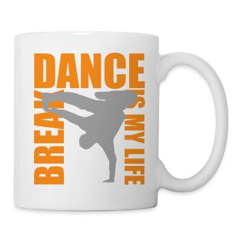 break dance is my life - Mug - white - Right