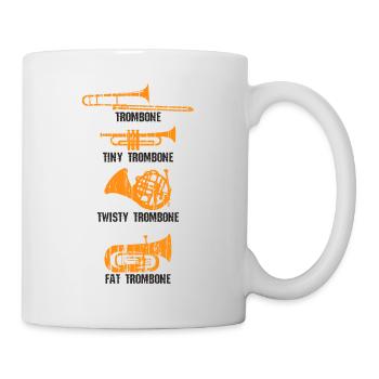 Posaune Musiker - Tasse - Weiß - Rechts