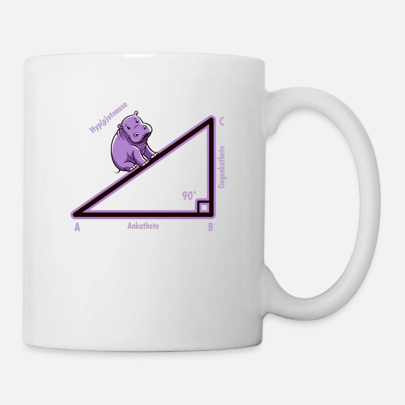 Hyppotenuse Hypotenuse Triangle Mathe Nerd Humour - Mug blanc - blanc