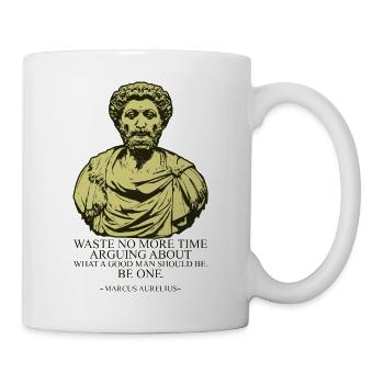 Marcus Aurelius - Tasse - Weiß - Rechts