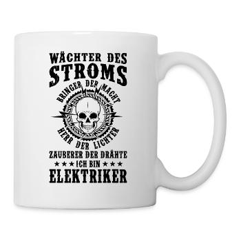 Elektriker - Tasse - Weiß - Rechts