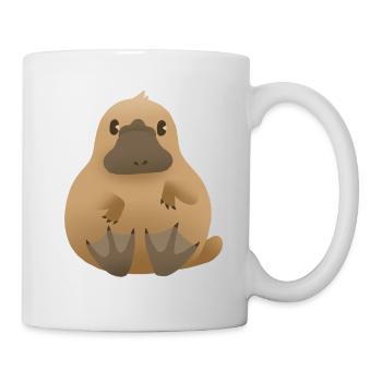 Schnabeltier (Platypus) - Tasse - Weiß - Rechts