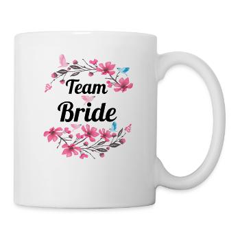Mariée d'équipe - Mug blanc - blanc - Droite