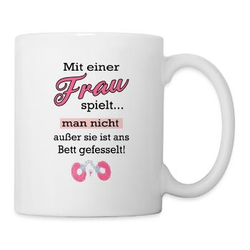 Sex Spielzeug Handschellen Bett Sexspiel - Tasse - Weiß - Rechts
