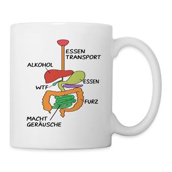 Anatomie Arzt Organe - Tasse - Weiß - Rechts