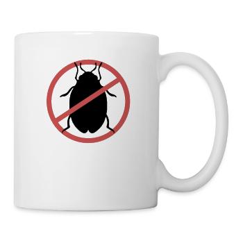 No Bed Bugs | Bed bugs banned bed bug travel - Mug - white - Right