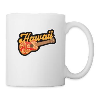 Uke Guitar Gift I Guitarist Hawaii Ukulele - Mug blanc - blanc - Droite