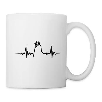Climbing heartbeat climbers - Mug - white - Right