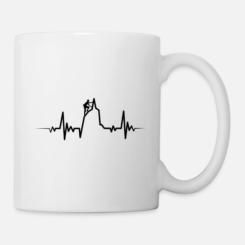 Climbing heartbeat climbers - Mug - white