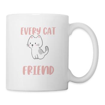 Katze bester Freund - Tasse - Weiß - Rechts