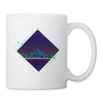 Cyber montagnes - Mug blanc - blanc - Droite