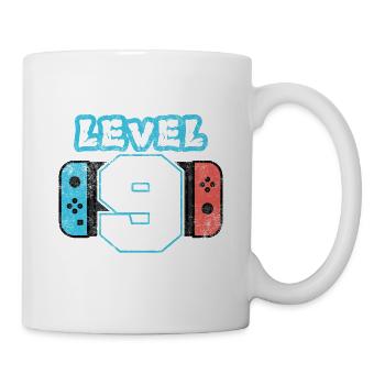 Niveau 9 - Conception de cadeaux 9e anniversaire - Mug blanc - blanc - Droite