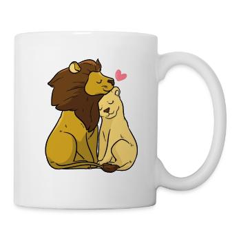 Lion and Tiger Lovers - Mug - white - Right