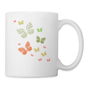 Butterfly Butterfly Butterfly children - Mug - white - Right