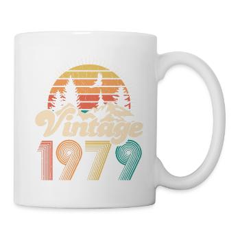 Vintage 1979 - 30. Geburtstag - Dreißig Jahre - Tasse - Weiß - Rechts