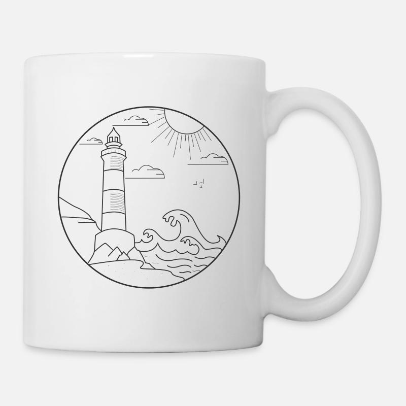 phare - Mug blanc - blanc