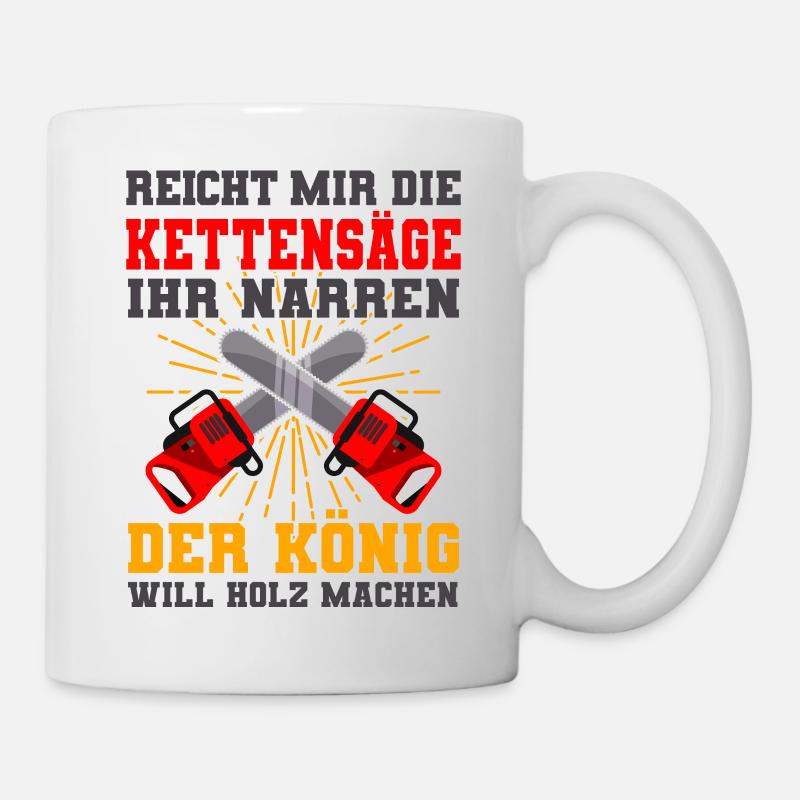 Holzfäller - Tasse - Weiß
