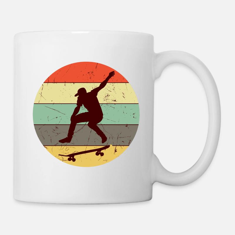 skateboarder - Mug blanc - blanc