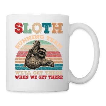 Vintage Sloth Running Team We'll Get There - Mug - white - Right