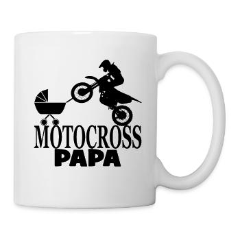 MOTOCROSS PAPA T-SHIRT - Mug - white - Right