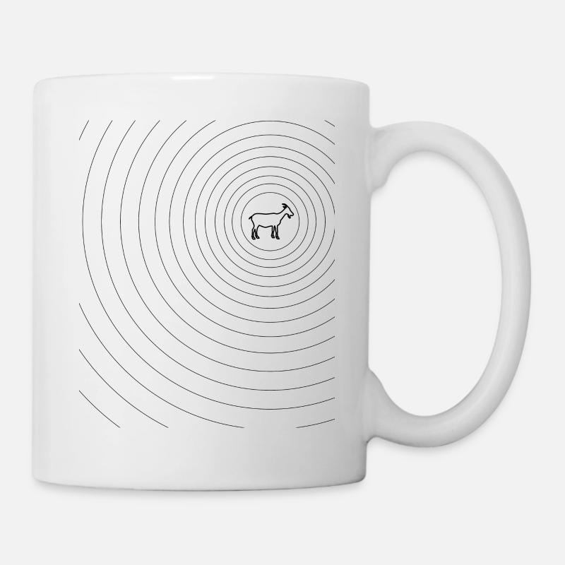 Ziege Ziegenbock Wellen - Tasse - Weiß