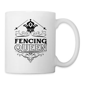 Fencing Queen Fan Lover Women Female Girls - Tasse - Weiß - Rechts