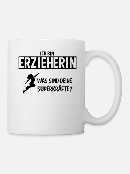 Die Erzieherin Mit Superkräften - Tasse - Weiß
