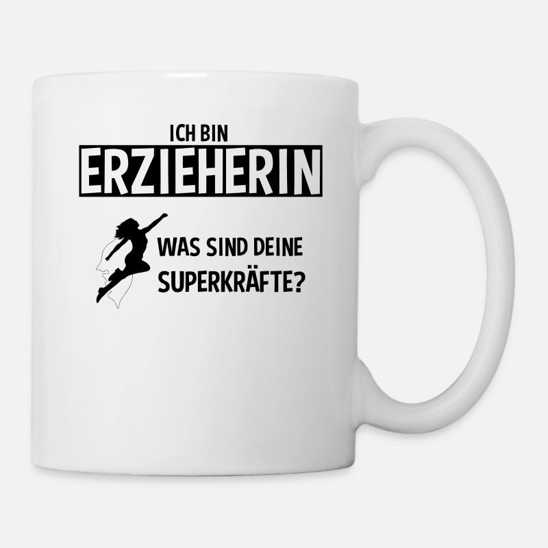 Die Erzieherin Mit Superkräften - Tasse - Weiß