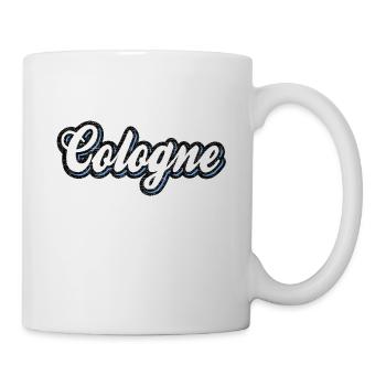 Cologne Schriftzug Vintage Colonia Kölsch Fan Köln - Tasse - Weiß - Rechts