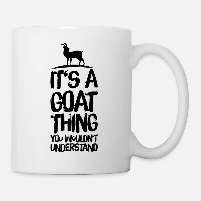Goat billy goat saying goat thing - Mug - white