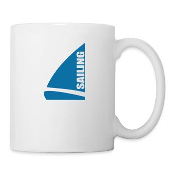 Sailing Segelboot – Seemannskleidung - Tasse - Weiß - Rechts