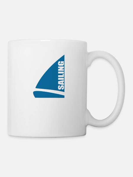 Voilier - vêtements de marin - Mug blanc - blanc