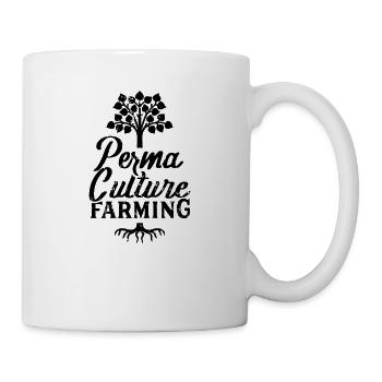 Permakultur Gartenbau - Tasse - Weiß - Rechts