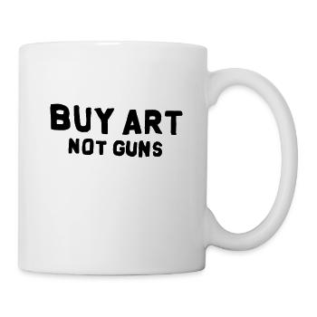 Déclaration sur l'art des armes de guerre - Mug blanc - blanc - Droite