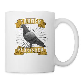 Sourds Chuchotements de pigeons - Mug blanc - blanc - Droite