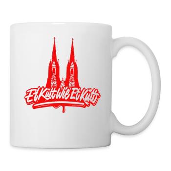 Et Kütt Wie Et Kütt Kölsches Grundgesetz Köln - Tasse - Weiß - Rechts