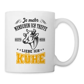 Kühe - Tasse - Weiß - Rechts