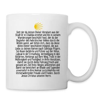 Camino Geschenk - Pilger Segen für Jakobsweg - Tasse - Weiß - Rechts