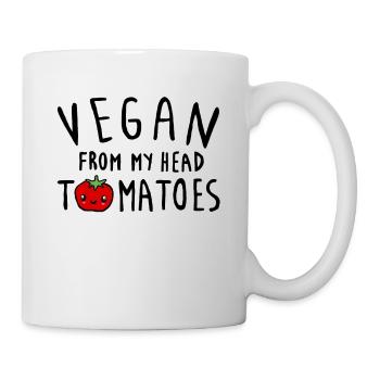 Vegan Tomato Bio Gemüse - Tasse - Weiß - Rechts