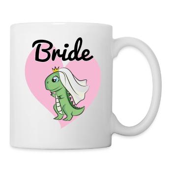 Mariée pour être Dino Dinosaurs JGA mariage mariage - Mug blanc - blanc - Droite