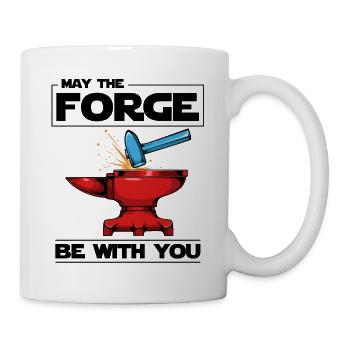 Que la forge soit avec vous pour dire un cadeau de forgeron - Mug blanc - blanc - Droite