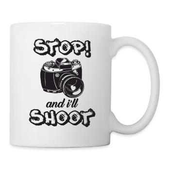 STOP!! and i'll SHOOT - Mug - white - Right