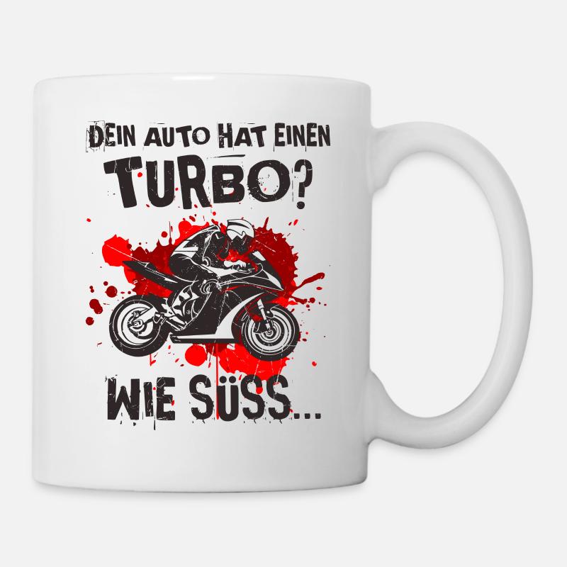 Motorrad - Tasse - Weiß