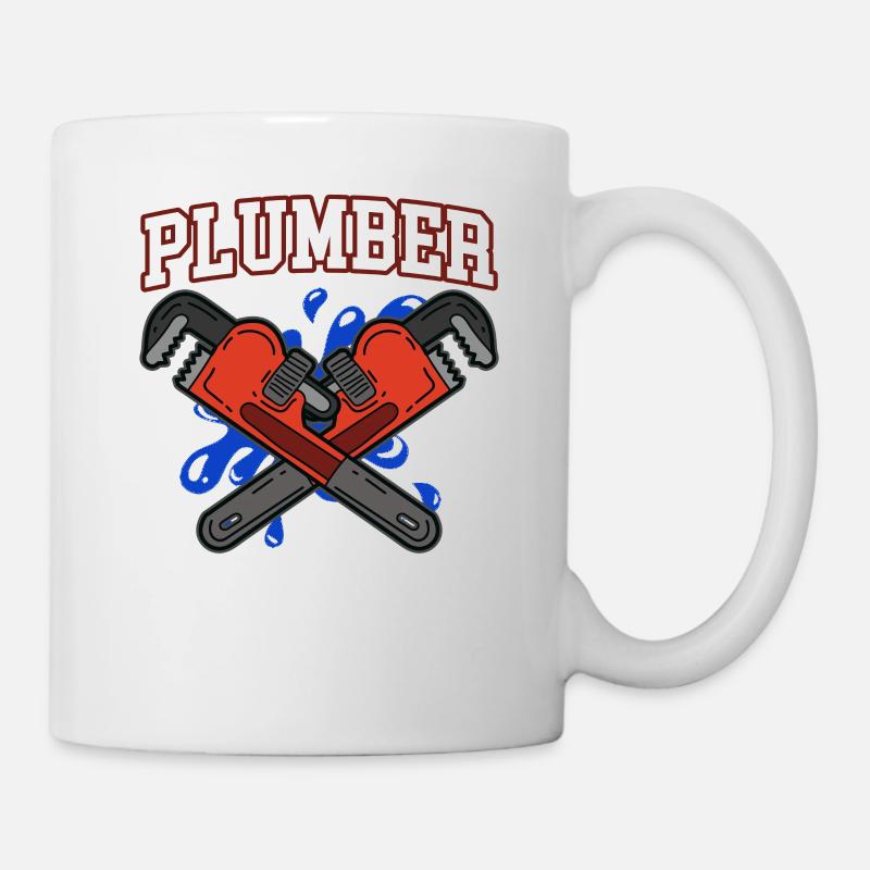 funny plumber - Mug - white