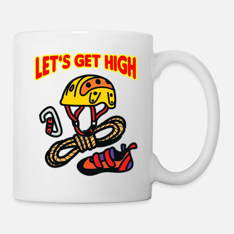 LET GET HIGH Escalade - Mug blanc - blanc